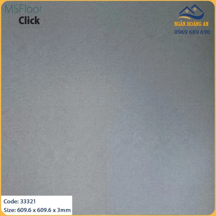 Sàn Nhựa Dán Keo Giả Bê Tông MsFloor 33321 Dày 3mm