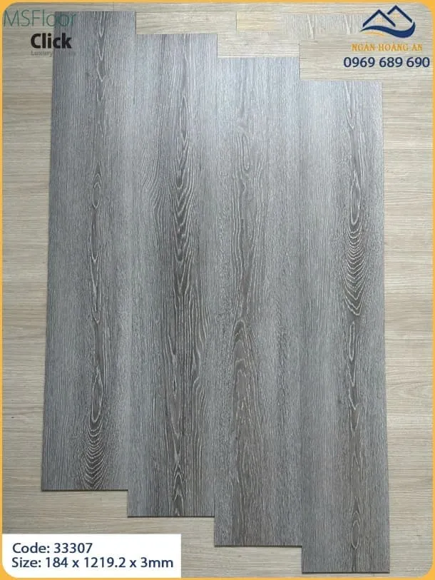 Sàn Nhựa Dán Keo Giả Gỗ MsFloor 33307 Dày 3mm