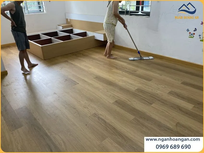Sàn Nhựa Hèm Khoá Morser C607 Lát Sàn Phòng Ngủ