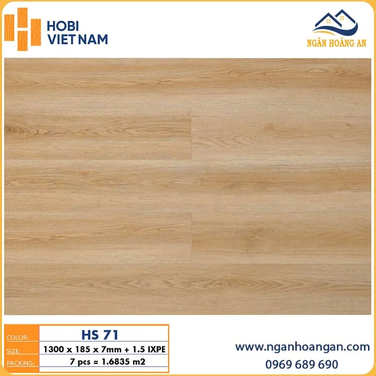 Sàn Nhựa Hèm Khóa SPC 7mm Hobiwood HS71