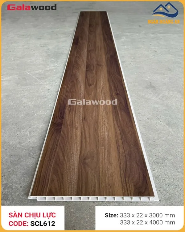 Sàn Nhựa PVC Chịu Lực Giả Vân Gỗ Galawood SCL612 Sàn Nhựa PVC Chịu Lực Giả Vân Gỗ Galawood SCL612