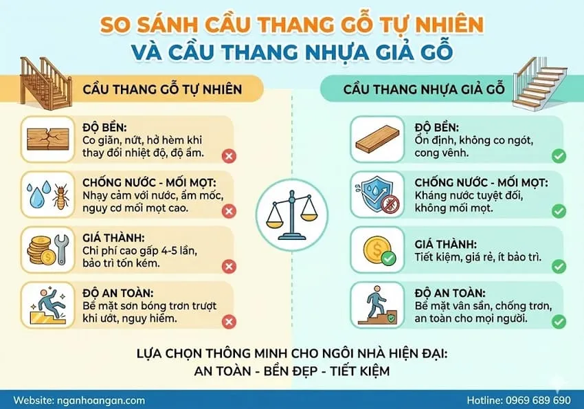 Quy Trình Thi Công Mặt Bậc Cầu Thang Nhựa Giả Gỗ