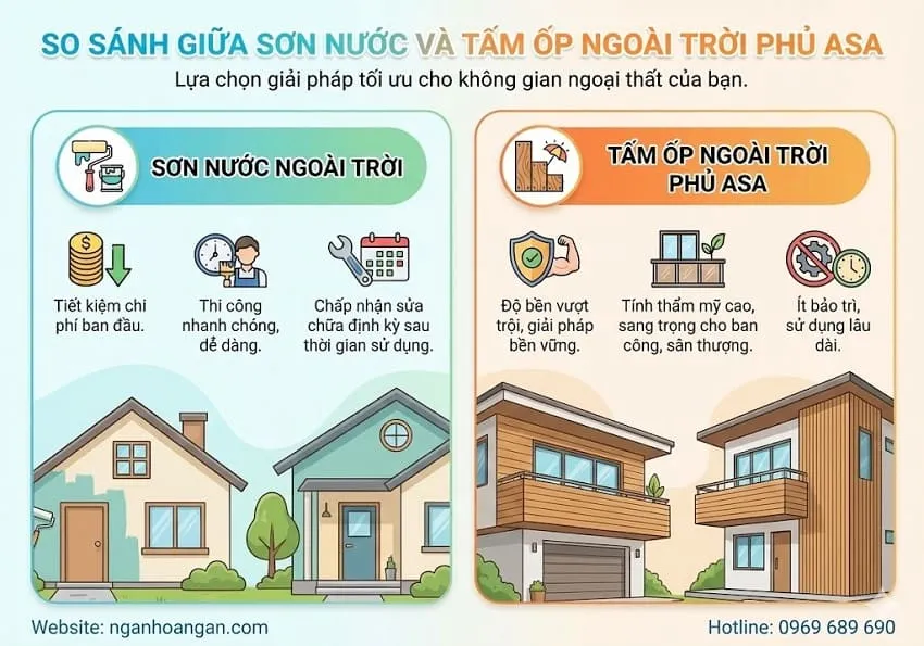 So Sánh Giữa Sơn Nước Và Tấm Ốp Ngoài Trời Phủ ASA So Sánh Giữa Sơn Nước Và Tấm Ốp Ngoài Trời Phủ ASA