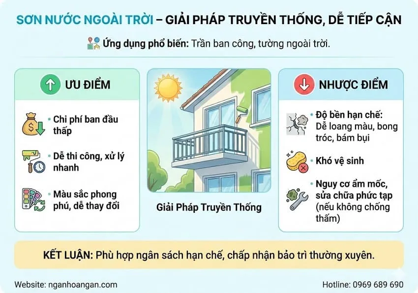 Sơn Nước Ngoài Trời – Giải Pháp Truyền Thống, Dễ Tiếp Cận Sơn Nước Ngoài Trời – Giải Pháp Truyền Thống, Dễ Tiếp Cận