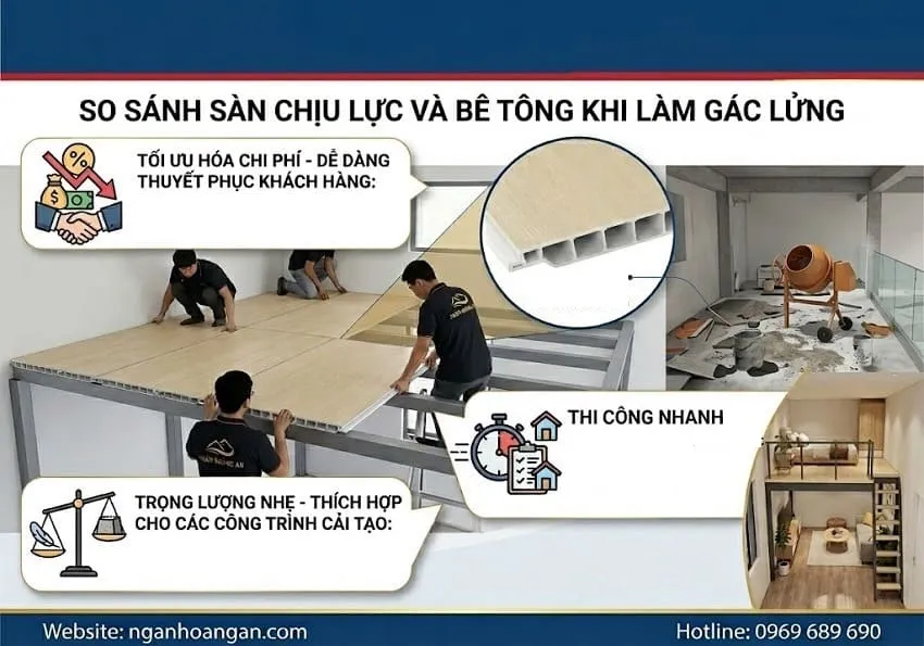 Tại Sao Các Nhà Thầu Nên Chọn Sàn Nhựa Chịu Lực Làm Gác Lửng?