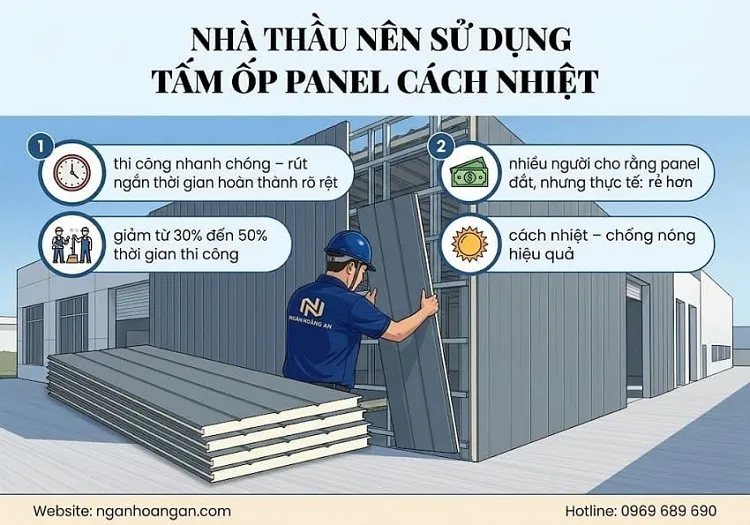 Tại Sao Các Nhà Thầu Nên Chuyển Sang Sử Dụng Tấm Ốp Panel Cách Nhiệt?