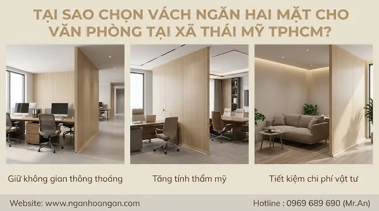 Tại Sao Chọn Vách Ngăn Hai Mặt Cho Văn Phòng Tại Xã Thái Mỹ TPHCM?