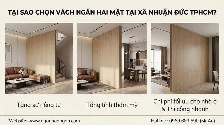 Tại Sao Chọn Vách Ngăn Hai Mặt Tại Xã Nhuận Đức TPHCM?