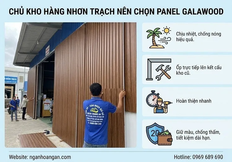 Tại Sao Chủ Kho Hàng Nhơn Trạch Lựa Chọn Panel Galawood?
