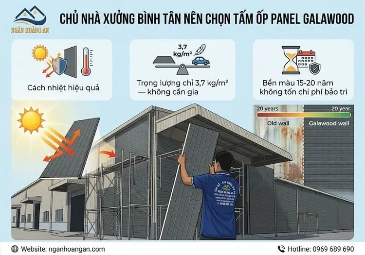 Tại Sao Chủ Nhà Xưởng Bình Tân Lại Lựa Chọn Tấm Ốp Panel Galawood?