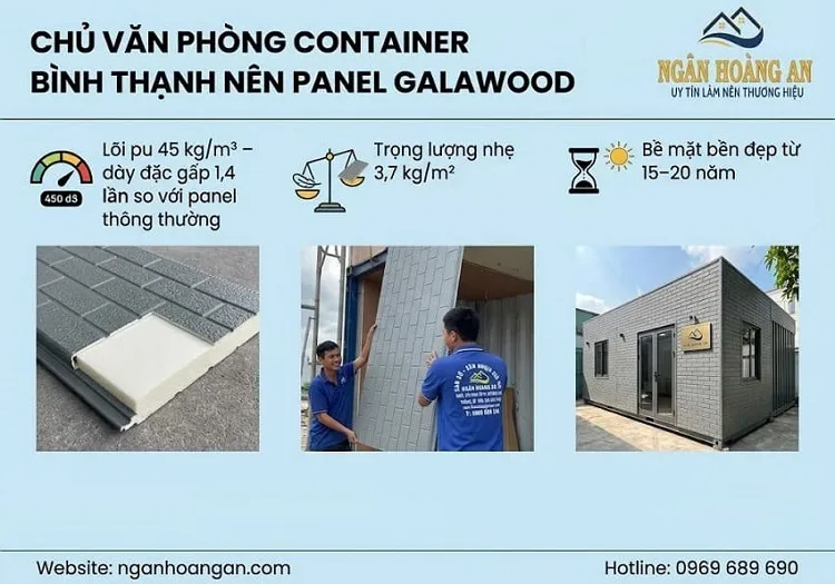 Tại Sao Chủ Văn Phòng Container Bình Thạnh Chọn Panel Galawood?