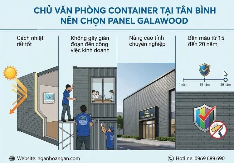 Tại Sao Chủ Văn Phòng Container Tại Tân Bình Chọn Panel Galawood? Tại Sao Chủ Văn Phòng Container Tại Tân Bình Chọn Panel Galawood?