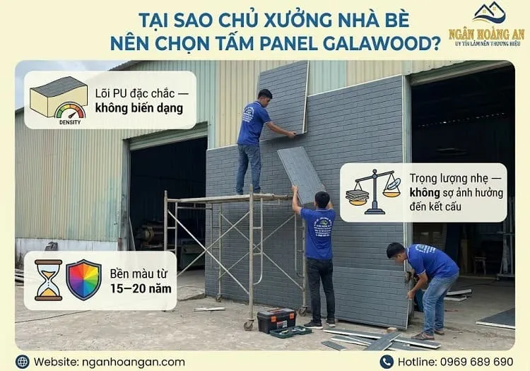 Tại Sao Chủ Xưởng Nhà Bè Nên Chọn Tấm Panel Galawood?