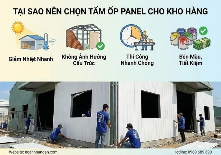 Tại Sao Nên Chọn Tấm Ốp Panel Cho Kho Hàng Quận 8?