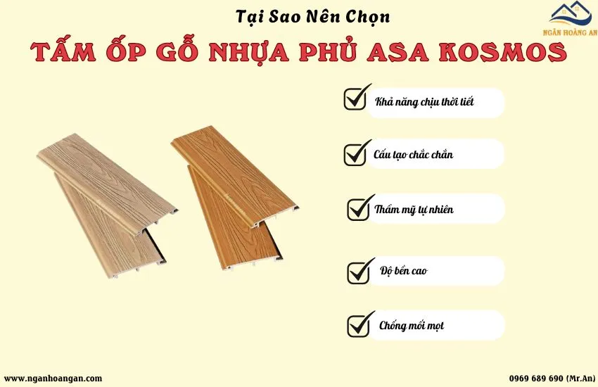 Tại Sao Nên Chọn Tấm Ốp Gỗ Nhựa Phủ ASA Kosmos?