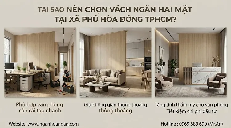 Tại Sao Nên Chọn Vách Ngăn Hai Mặt Tại Xã Phú Hòa Đông TPHCM? Tại Sao Nên Chọn Vách Ngăn Hai Mặt Tại Xã Phú Hòa Đông TPHCM?