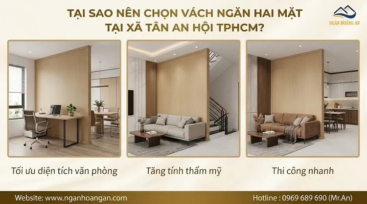 Tại Sao Nên Chọn Vách Ngăn Hai Mặt Tại Xã Tân An Hội TPHCM?