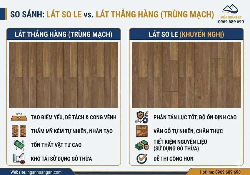 Tại Sao Nên Lát Sàn Gỗ So Le Thay Vì Lát Thằng Hàng? Tại Sao Nên Lát Sàn Gỗ So Le Thay Vì Lát Thằng Hàng?