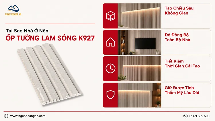 Tại Sao Nhà Ở Nên Ốp Tường Lam Sóng K927