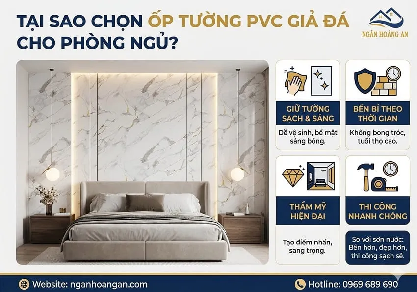 Tại Sao Nhiều Gia Chủ Lựa Chọn Ốp Tường PVC Giả Đá Cho Phòng Ngủ? Tại Sao Nhiều Gia Chủ Lựa Chọn Ốp Tường PVC Giả Đá Cho Phòng Ngủ?