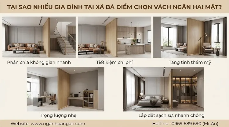 Tại Sao Nhiều Gia Đình Tại Xã Bà Điểm Chọn Vách Ngăn Hai Mặt?