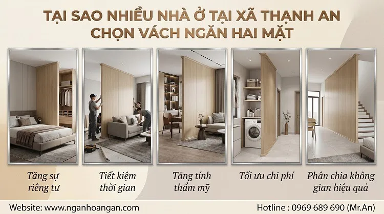 Tại Sao Nhiều Nhà Ở Tại Xã Thạnh An Chọn Vách Ngăn Hai Mặt