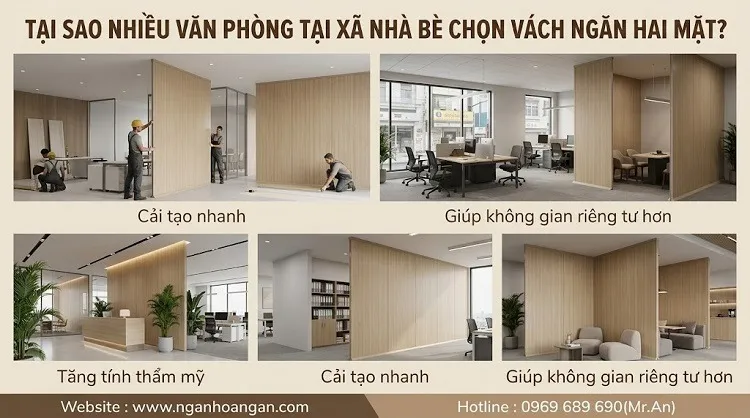 Tại Sao Nhiều Văn Phòng Tại Xã Nhà Bè Chọn Vách Ngăn Hai Mặt? Tại Sao Nhiều Văn Phòng Tại Xã Nhà Bè Chọn Vách Ngăn Hai Mặt?