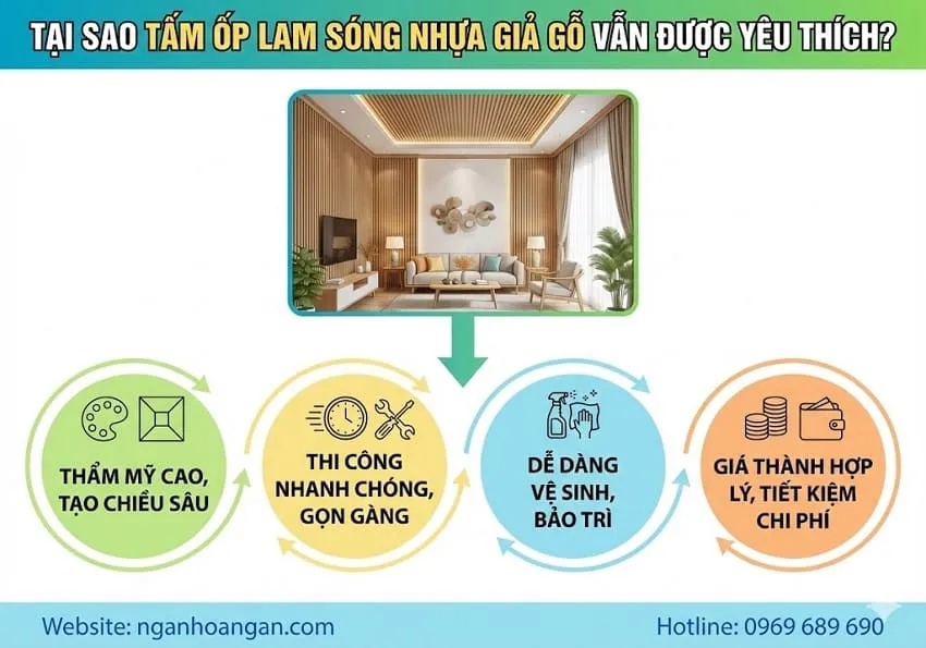 Tại Sao Tấm Ốp Lam Sóng Nhựa Giả Gỗ Vẫn Được Yêu Thích?