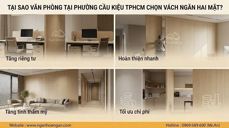 Tại Sao Văn Phòng Tại Phường Cầu Kiệu TPHCM Chọn Vách Ngăn Hai Mặt?