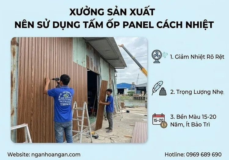 Tại Sao Xưởng Sản Xuất Tại Quận 7 Nên Sử Dụng Tấm Ốp Panel Cách Nhiệt?