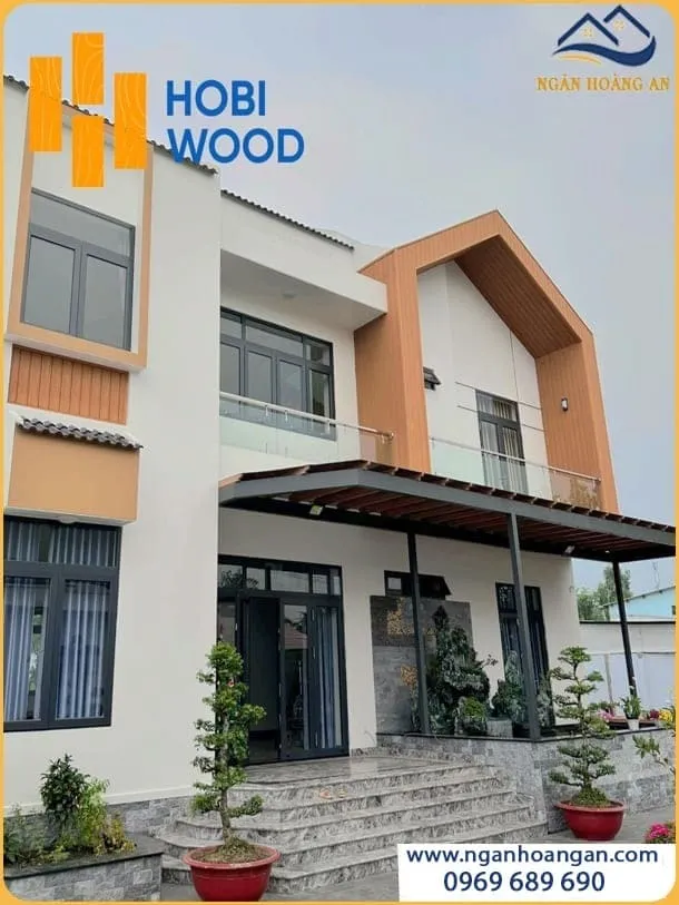 Tấm Gỗ Nhựa Trang Trí Mặt Tiền Nhà Thẩm Mỹ Cao Tấm Gỗ Nhựa Trang Trí Mặt Tiền Nhà Thẩm Mỹ Cao