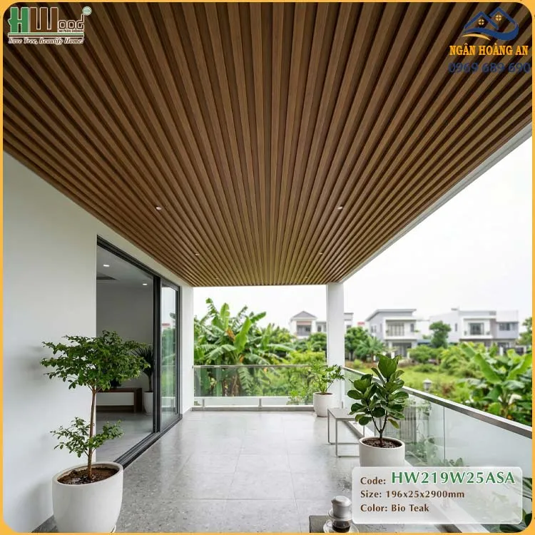 Ưu Điểm Của Tấm Ốp Lam Sóng Gỗ Nhựa ASA HW219W25ASA