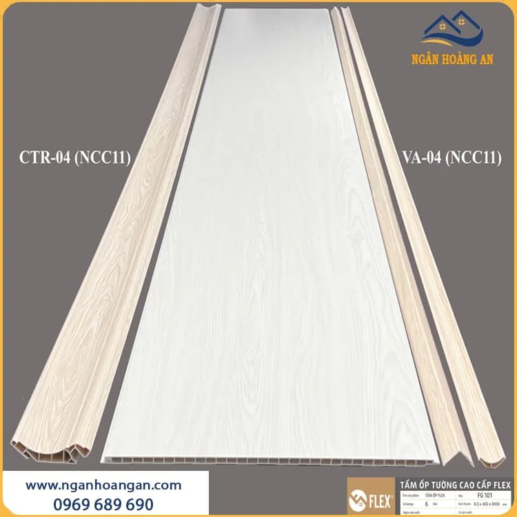 Tấm Nano Nhựa Giả Vân Gỗ FLEX FG101 Cắt Theo Kích Thước 