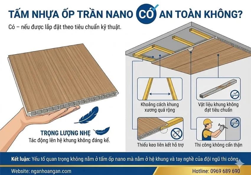 Tấm Nhựa Ốp Trần Nano Có An Toàn Không? Tấm Nhựa Ốp Trần Nano Có An Toàn Không?