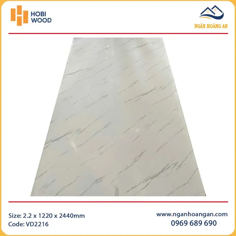 Tấm Nhựa PVC Giả Đá Ốp Tường Hobiwood VD2216