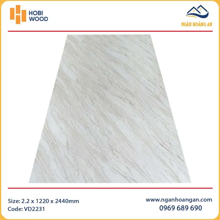 Tấm Nhựa PVC Giả Vấn Đá Ốp Tường Hobiwood VD2231