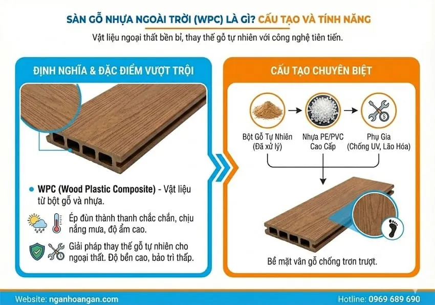 Sàn Gỗ Nhựa Ngoài Trời Là Gì? Sàn Gỗ Nhựa Ngoài Trời Là Gì?