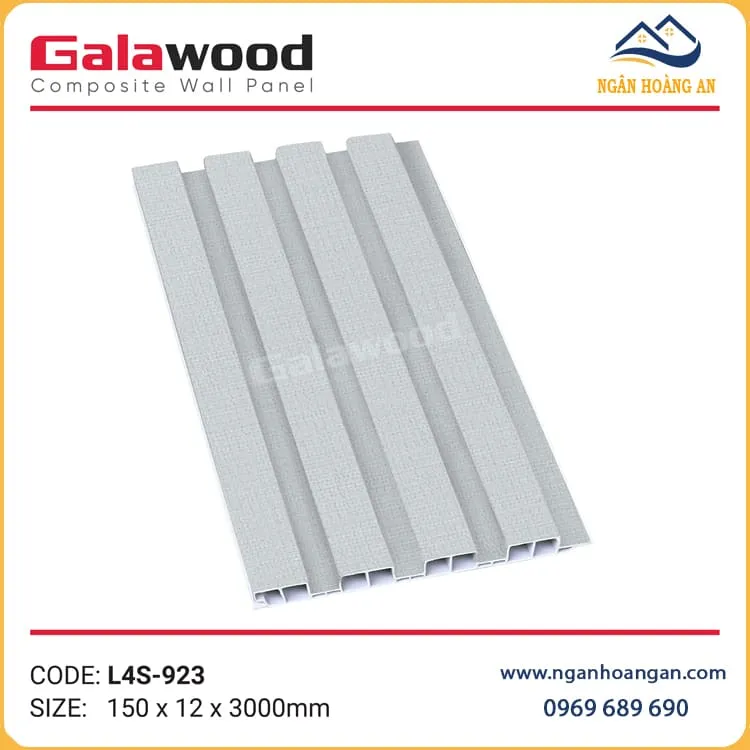 Tấm Ốp Lam 4 Sóng Nhựa Giả Vân Vải Galawood L4S-923