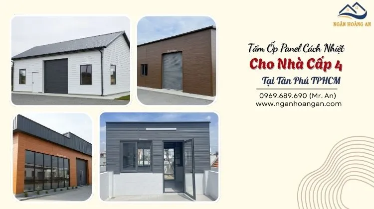 Tấm Ốp Panel Cách Nhiệt Dành Cho Nhà Cấp 4 Tại Tân Phú TPHCM