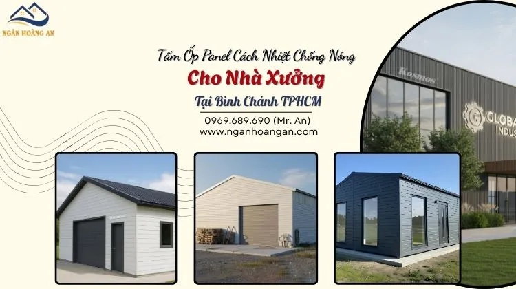 Tấm Ốp Panel Cách Nhiệt Chống Nóng Cho Nhà Xưởng Tại Bình Chánh TPHCM