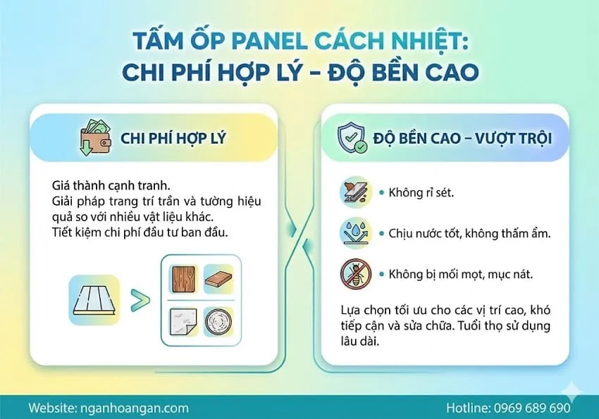 Tấm Ốp Panel Cách Nhiệt Có Chi Phí Hợp Lý – Độ Bền Cao