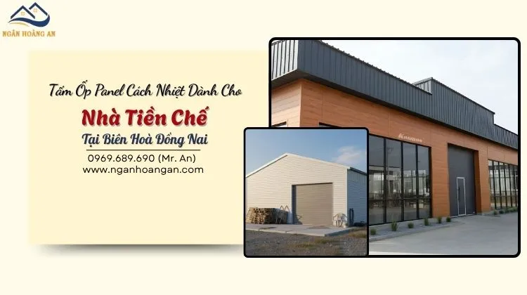 Tấm Ốp Panel Cách Nhiệt Dành Cho Nhà Tiền Chế Tại Biên Hoà Đồng Nai