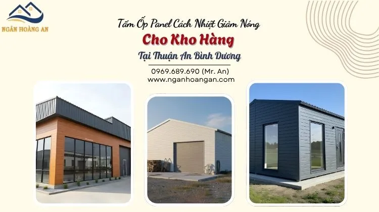 Tấm Ốp Panel Cách Nhiệt Giảm Nóng Cho Kho Hàng Tại Thuận An Bình Dương
