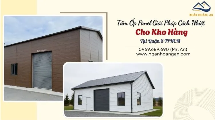 Tấm Ốp Panel Giả Pháp Cách Nhiệt Cho Kho Hàng Tại Quận 8 TPHCM