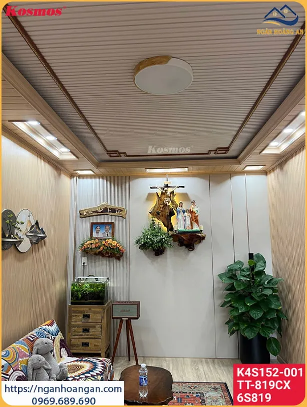 Tấm Ốp Sợi Than Tre Cho Phòng Khách Tại Phường Khánh Hội TPHCM