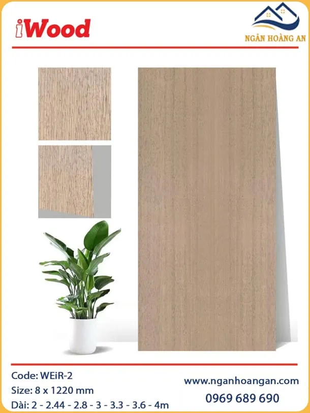 Tâm Ốp Sợi Than Tre Đa Năng iWood WEiR-2