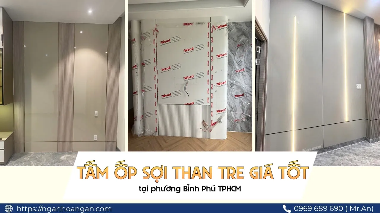 Tấm Ốp Sợi Than Tre Giá Tốt Tại Phường Bình Phú TPHCM