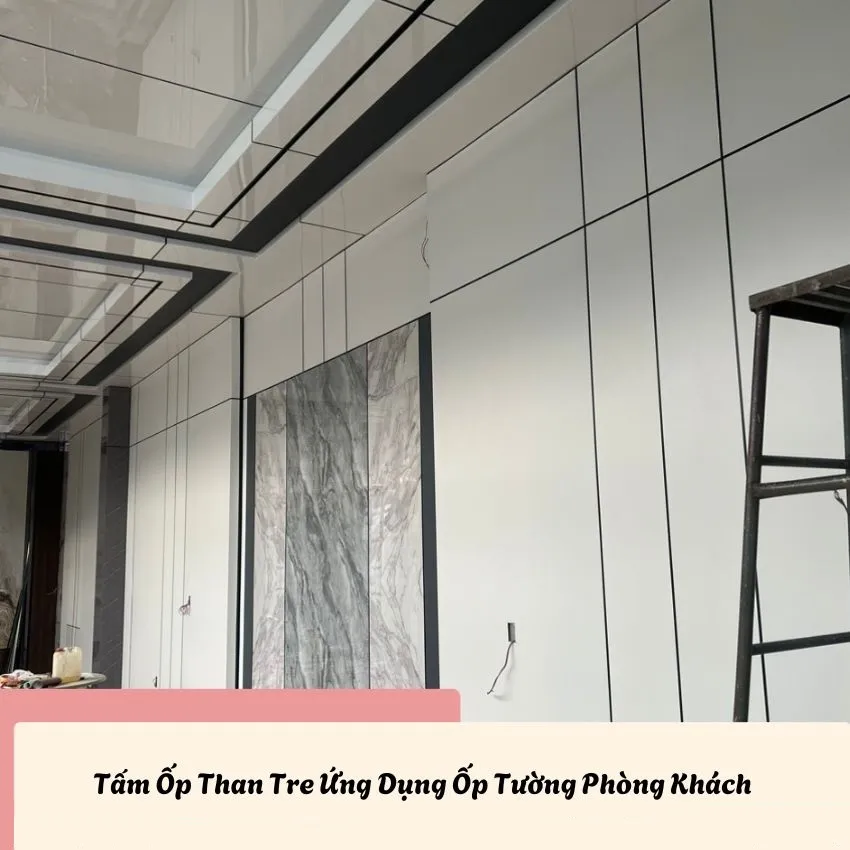 Tấm Ốp Than Tre Ứng Dụng Trang Trí Phòng Khách