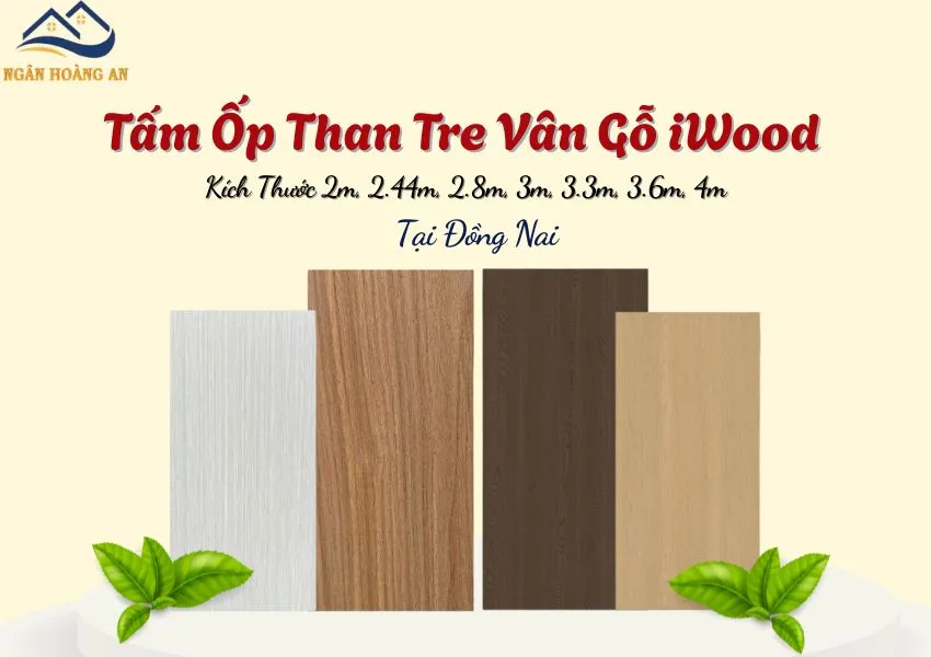 Tấm Ốp Than Tre Iwood Vân Gỗ Cắt Kích Thước Yêu Cầu Tại Đồng Nai