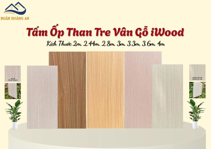 Tấm Ốp Than Tre Iwood Vân Gỗ Cắt Kích Thước Yêu Cầu Tại TPHCM